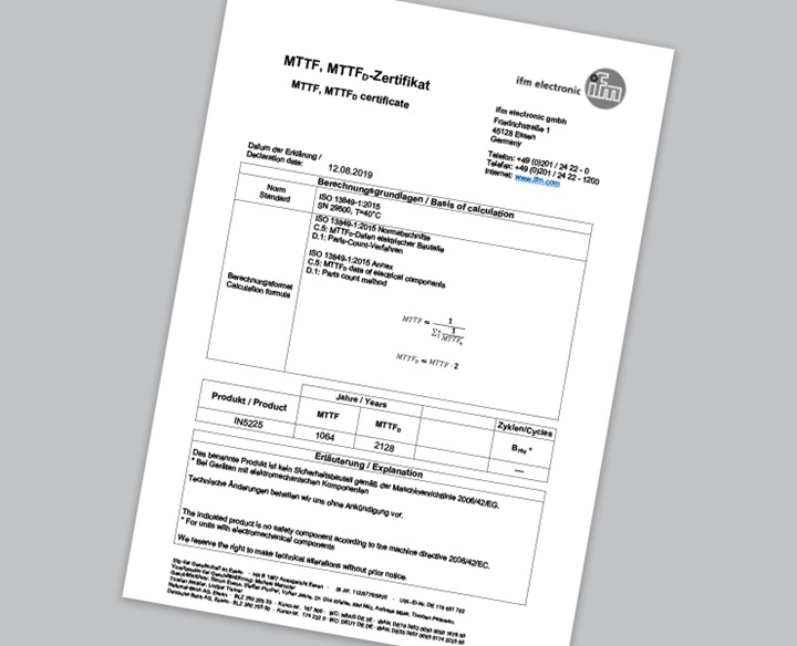 IFM-IN5225-MTTF